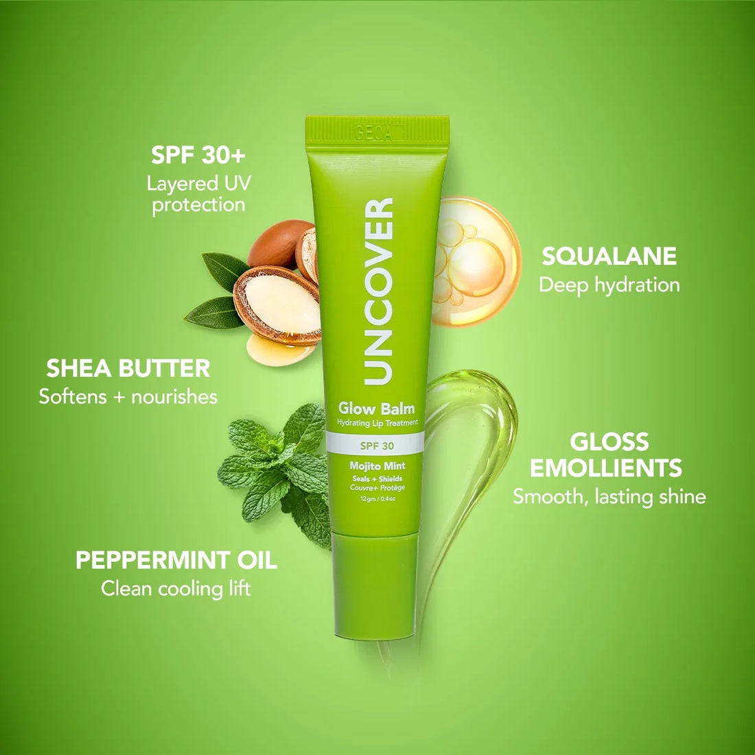 Uncover Glow Balm Hydrating Lip Treatment SPF30