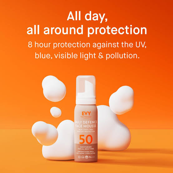 Evy Technology Daily Defense Face Mousse SPF50
