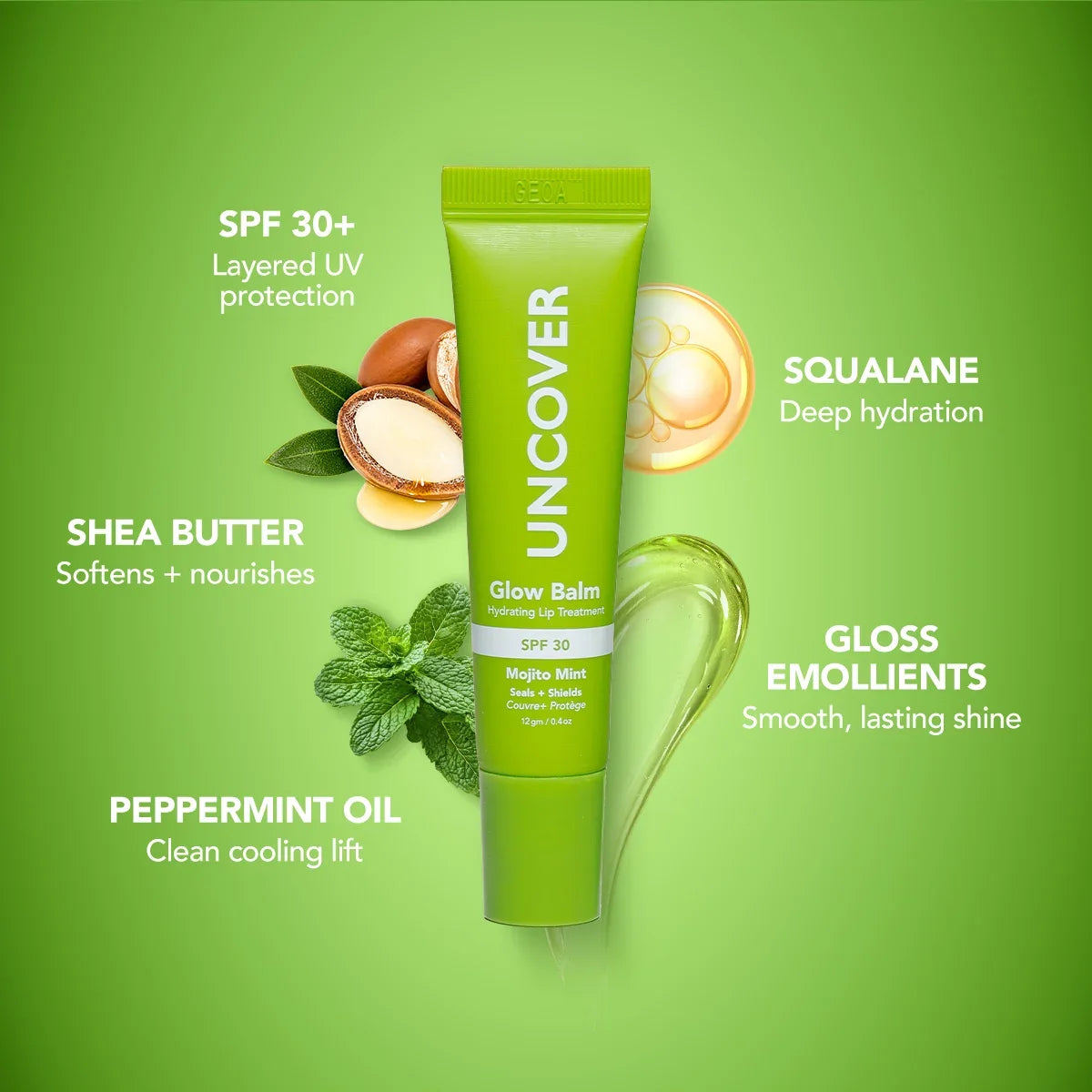 Uncover Glow Balm Hydrating Lip Treatment SPF30