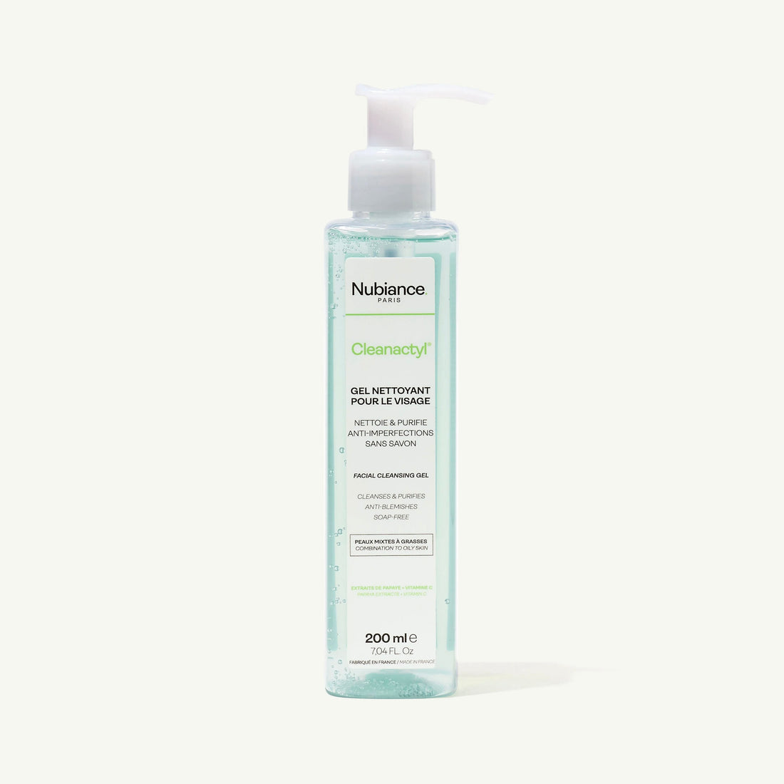 Nubiance Cleanactyl Facial Cleansing Gel