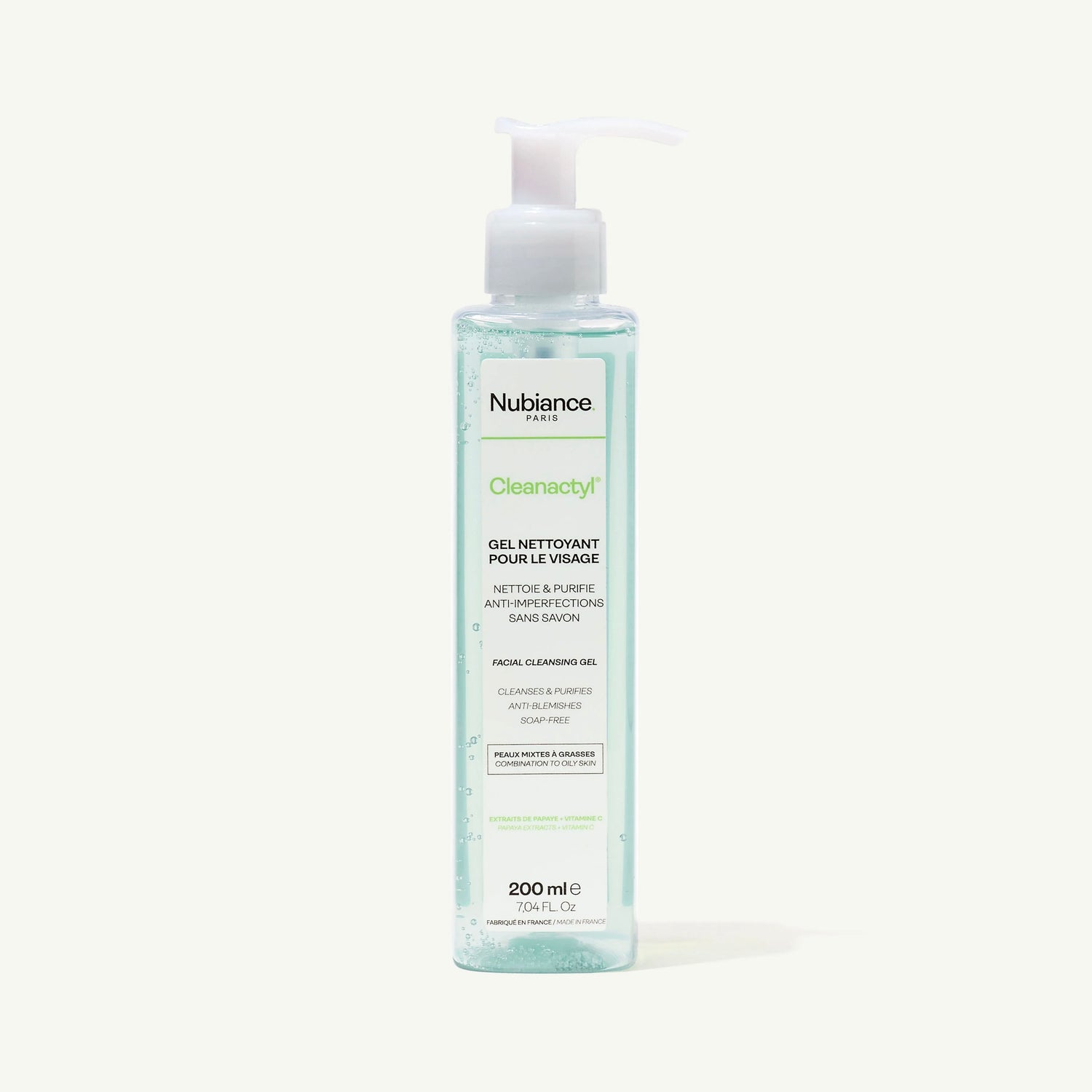 Nubiance Cleanactyl Facial Cleansing Gel