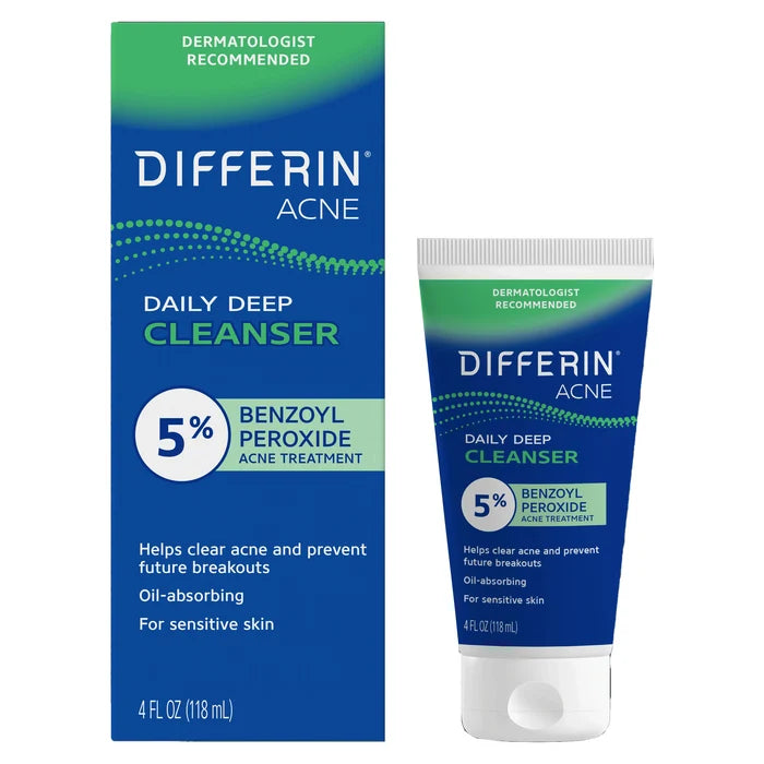 Differin Acne Daily Deep Cleanser 5% Benzoyl Peroxide