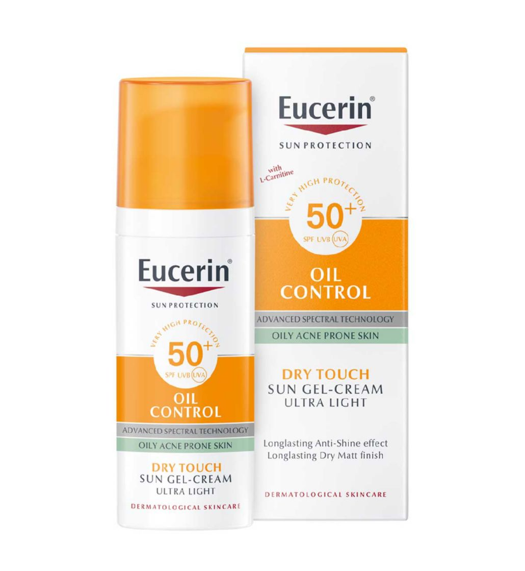 Eucerin Oil Control Dry Touch Sun Gel-Cream for Oily &amp; Acne-Prone Skin SPF50+ (50ml)